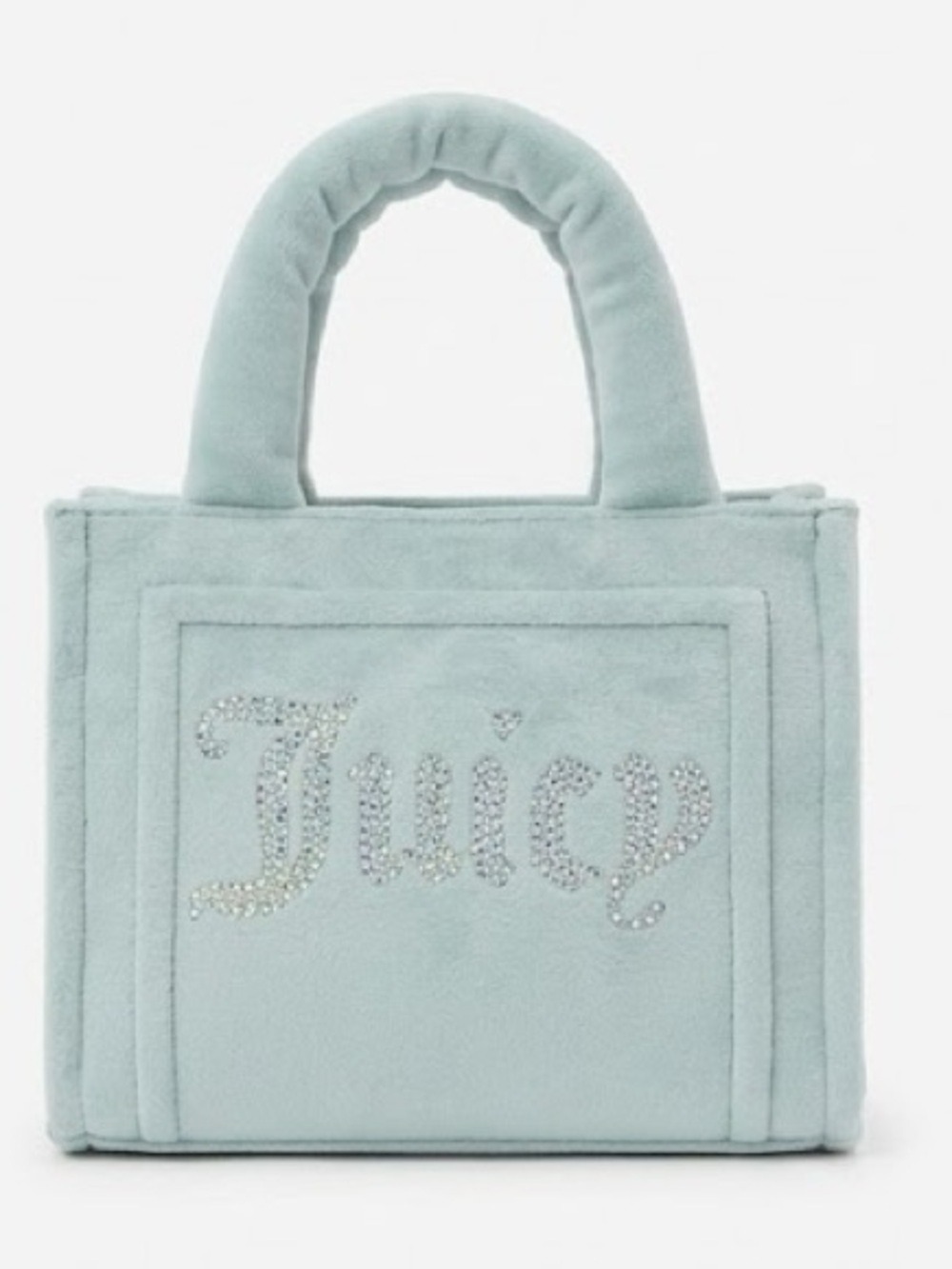 Juicy Couture Big Spender 3-PC –Velour Tote, Barrel Bag & Coin Purse – Cool Blue - Picture 5 of 8